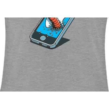 Tričko Vtipná | Dámské tričko s telefonem Wrong apple