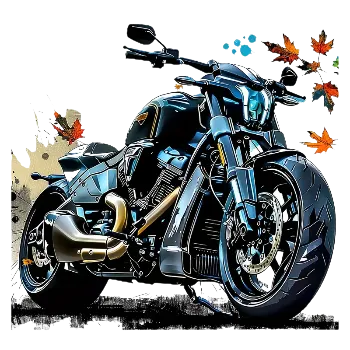 Nažehlovací obrázek - modrá motorka (dva rozměry), Velikost: Malý