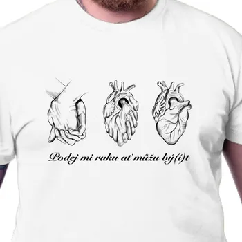 Pánské tričko Tričko Láska | Tričko Podej mi ruku