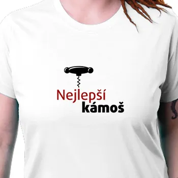 Dámské tričko Tričko Víno | Tričko pro ženy nejlepší kámoš