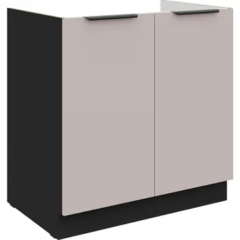 Kuchyňská linka Spodní skříňka pod dřez 80 ZL 2F BB Arona černá matná / kašmír
