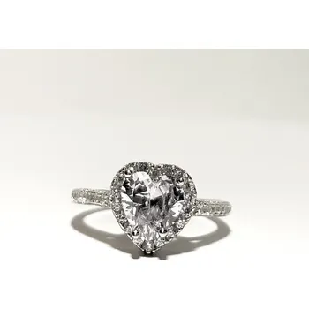 Šperk Prosperk Prstýnek zásnubní srdíčko Velikost prstenů: 6 (EU: 51-53)