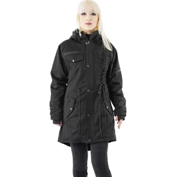 Dámský kabát bunda dámská HEARTLESS - WRENLEY - BLACK - XL