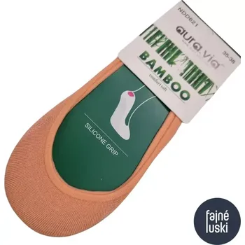 Dámské ponožky Bambusové neviditelné ponožky Aura.via 35-38 meruňková