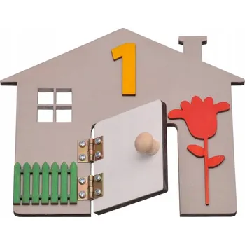 Obraz BAREVNÝ DOMEČEK + ČÍSLO NA SENZORICKOU TABULI