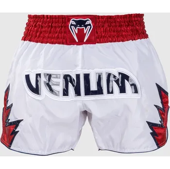 Oblečení pro bojové sporty Muay Thai šortky Venum Inferno - White/Red Velikost: M