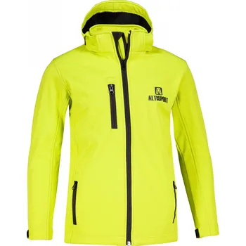 Dívčí bunda Dětská softshellová bunda ALTISPORT ALK006535 LIMETKOVÁ 122