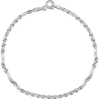 Náramek Stříbrný náramek Valentino s diamantovým výbrusem - 2 mm varianta 19 cm KRM313145B-19 cm