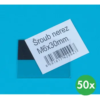 Dílenský regál B2B Partner Magnetická V lišta, 40 x 50 mm, 50 ks