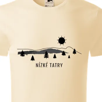 Pánské tričko Organická trička Cestování | Triko Nízké Tatry