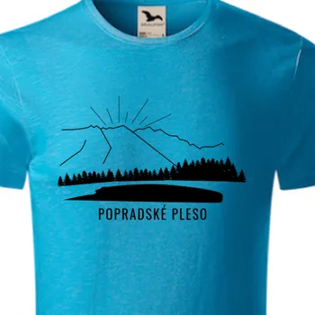 Pánské tričko Organická trička Cestování | Triko Popradské pleso