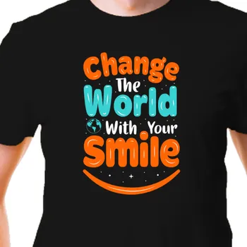 Pánské tričko Tričko Motivační | Tričko Change The World