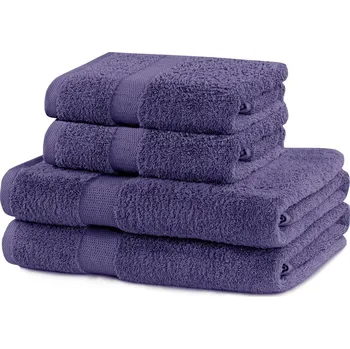 Ručník Sada fialových ručníků DecoKing Niki, velikost 2*70x140+2*50x100