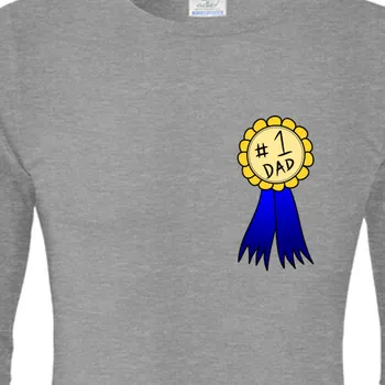 Pánské tričko Triko s dlouhým rukávem Pro tatínky | Tričko s dlouhým rukávem Number one dad
