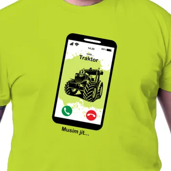 Pánské tričko Tričko Traktory a bagry | Tričko pro zemědělce Traktor