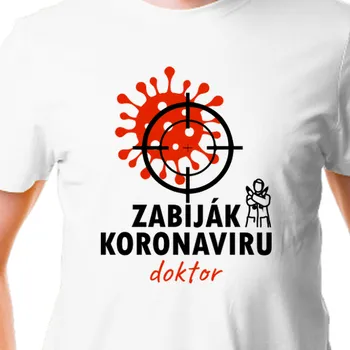 Pánské tričko Tričko Zdravotní sestry | Tričko Zabiják koronaviru