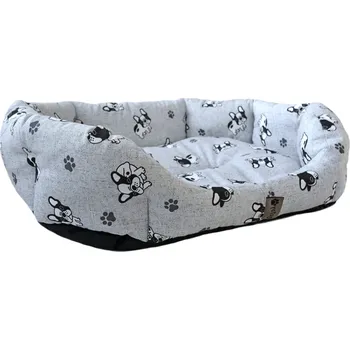 Pelíšek pro psa Kotec pro psa, odstíny šedé, 65 cm x 50 cm