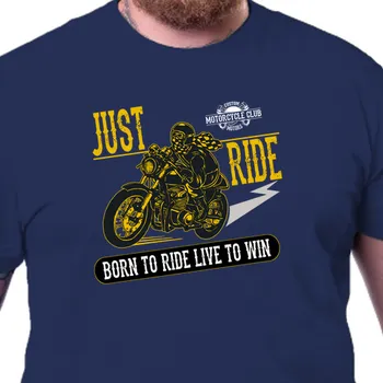 Pánské tričko Tričko Auta a motorky | Tričko Motorkář Just Ride