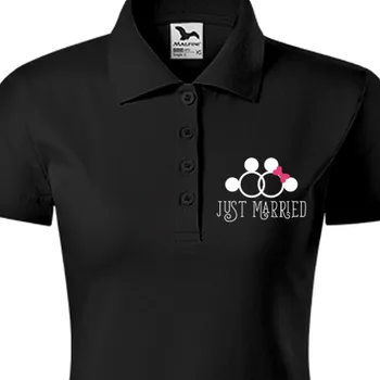 Dámská košile Polokošile Svatební | Dámské triko Just Married