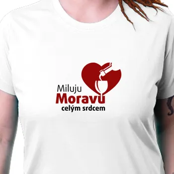 Dámské tričko Tričko Cestování | Dámské tričko Miluju Moravu