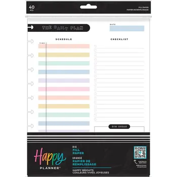 Náplň do diáře Me and My Big Ideas Poznámkové listy Happy Planner BIG - Happy Brights