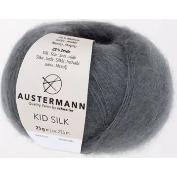 Příze Austermann Kid Silk 07 Šedá (Kid Silk 07 šedá)
