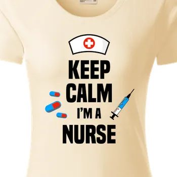 Dámské tričko Organická trička Zdravotní sestry | Organické tričko Nurse - keep calm