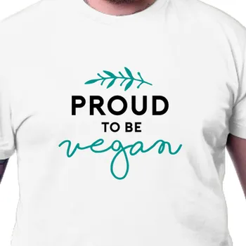 Pánské tričko Tričko Vegetariáni a vegani | Tričko Proud vegan