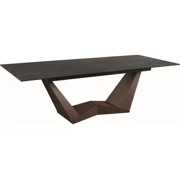 Jídelní stůl Casarredo Jídelní stůl rozkládací 200x98 BONNY ceramic černá/ořech