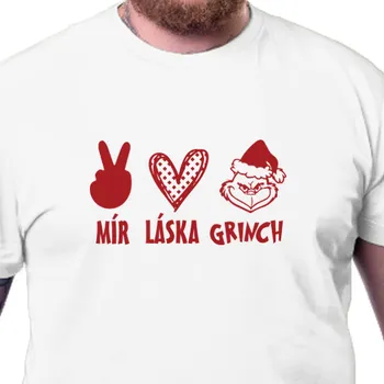 Pánské tričko Tričko Vtipná | Tričko Vánoce s Grinchem