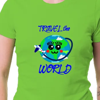 Dámské tričko Tričko Cestování | Tričko Travel the world