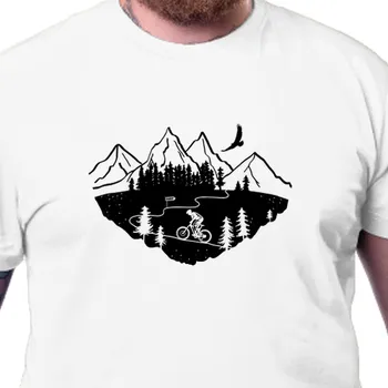 Pánské tričko Tričko Cyklisté | Tričko pro cyklistu Hory