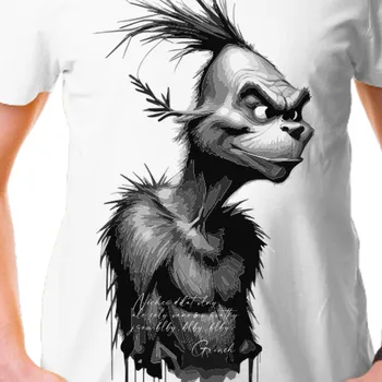 Tričko Vánoce | Vánoční triko Grinch art