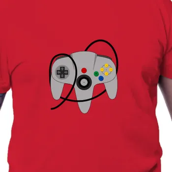 Pánské tričko Tričko Gaming | Tričko retro N64 Gamepad