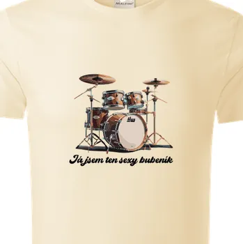 Pánské tričko Organická trička Povolání | Organické triko pro sexy bubeníky