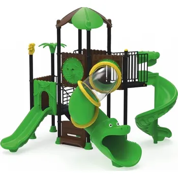 Hra na zahradu Playground System DĚTSKÉ HŘIŠTĚ - sestava se skluzavkami a tobogánem - Tropical