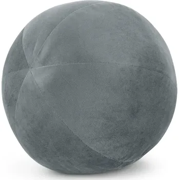 Dekorační polštářová koule - objímací polštář GAJANA stříbrná Ø 24 cm Mybesthome