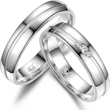 Prsten MARRYA® Dámský snubní prsten Stříbro 925 - velikost 56 - SI-13D-56