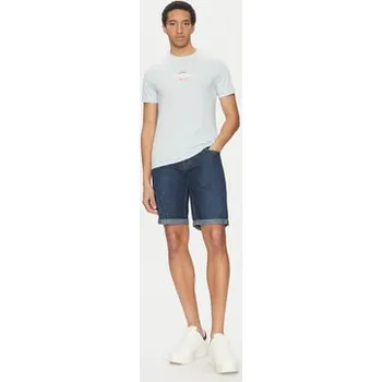 Pánské tričko Guess Jeans T-Shirt M5GI23 K8HM0 Modrá Slim Fit XXL