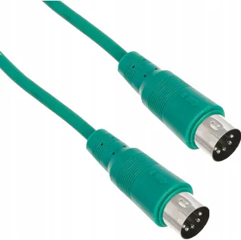 Audio kabel Kabel DIN - DIN The Sssnake SK366-03-GRN MIDI kabel, 0,3 m