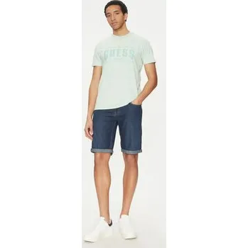 Dámská móda Guess Džínové šortky M5GD01 D5MZ1 Tmavomodrá Regular Fit 34