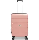 Střední cestovní kufr na kolečkách polypropylen TSA 60l Madisson 43603 růžová světle