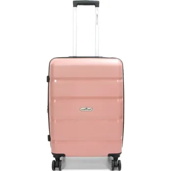 Střední cestovní kufr na kolečkách polypropylen TSA 60l Madisson 43603 růžová světle