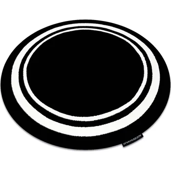 Koberec KOBEREC GLAMOUR HAMPTON kruh 120 RÁMEČEK černý #GR4766