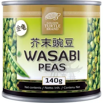 Bonbon Hrách ve WASABI 140g plechovka (obalené hrachové kuličky v plechové dóze)