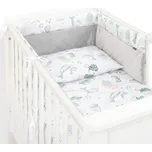 Mamo Tato Mantinel s povlečením do postýlky 3dílná sada Minky Oceán zelená 135 x 100 cm