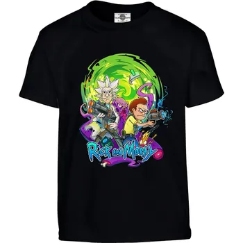 Chlapecké tričko Tričko Rick and Morty | Animated Druh: Dětské, Barva: Černá, Velikost: 146-L
