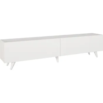 Televizní stolek Televizní stolek ALLALIN, bílý + vyzvednutí ZDARMA