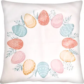 Polštář Velikonoční polštář GLOW 40x40 cm motiv kraslice Varianta: Povlak na polštář s prošívanou výplní, 40x40 cm