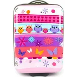 Malý dětský cestovní kufr sovy 20 l Madisson 65018H fialová